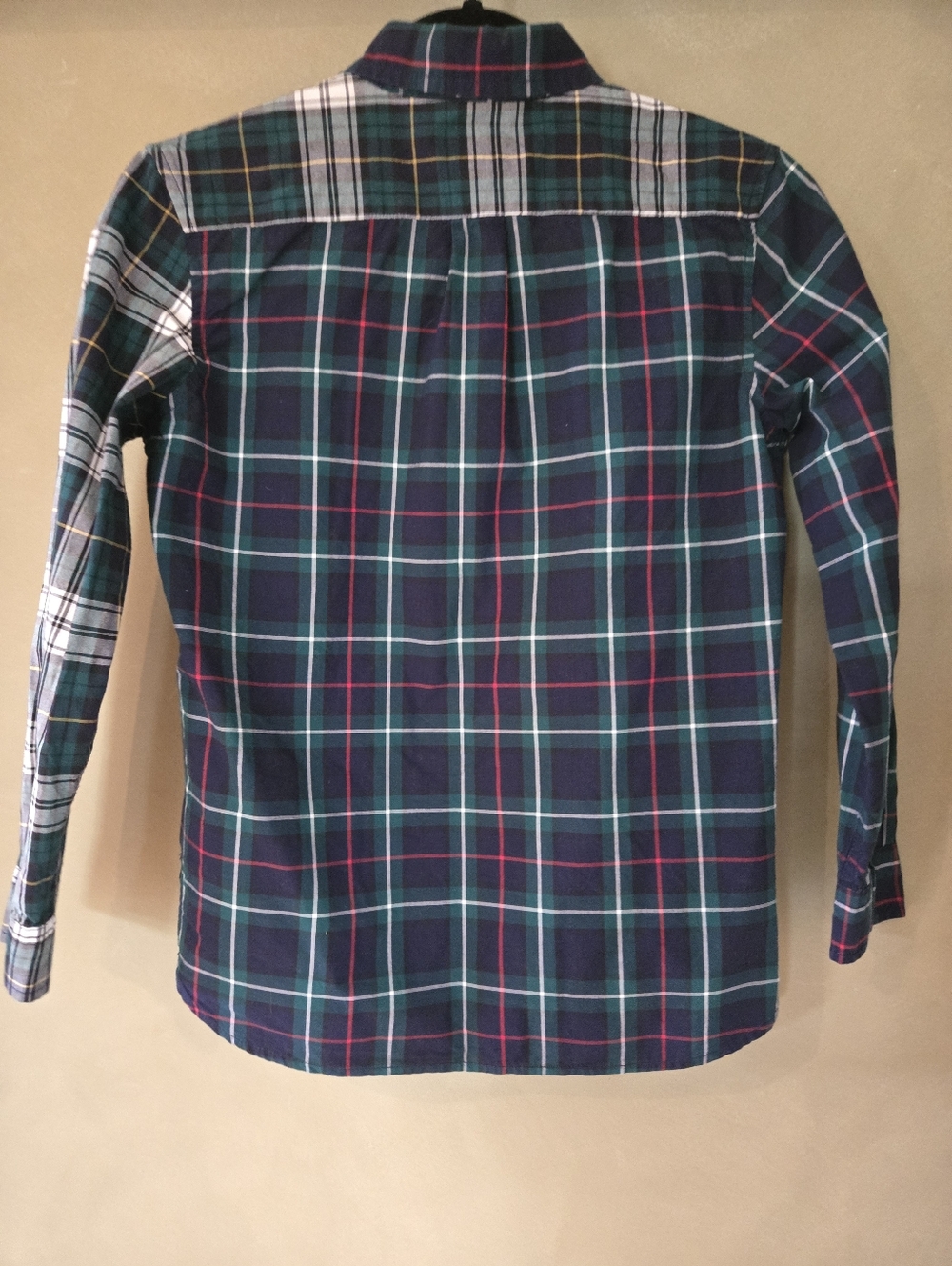 Gap | Plaid Button-Down Shirt for Kids - Green Multi, Size L (10) - Picture 3 of 6